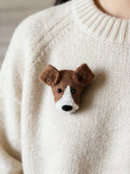 Animal Head Wool Felt Brooch