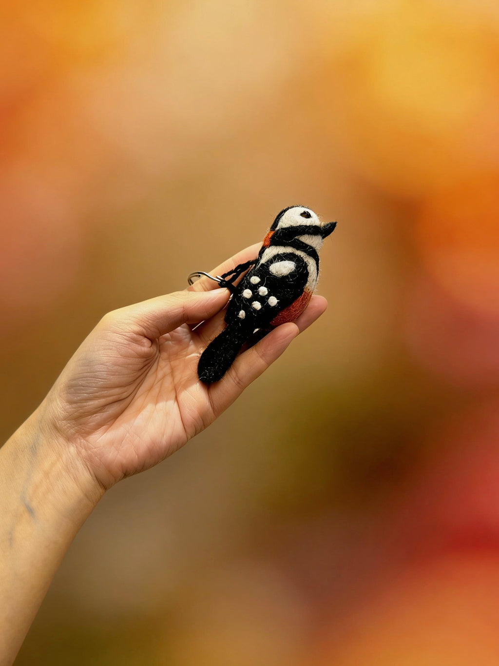 Bird Series Wool Felt Keychain